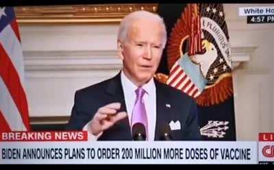 Biden wants to use 600 million doses of vaccine for 300 Americans. That's what I call a big project! That’s 2 million vaccine doses per person.