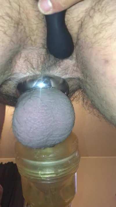 Fuckin one of my Fleshlights/Fleshjacks doggy style while using a prostate vibe! Care to see more HMU I’ll give you my telegram username !