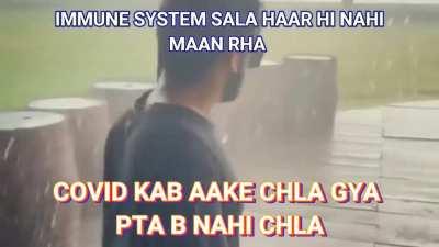 COVID mujhe v hai saiman