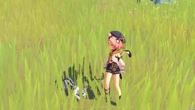 Mondstadt cat meets Liyue cat