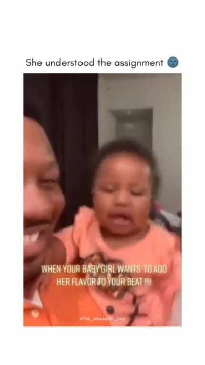 Baby feels the groove