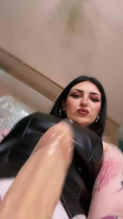 Get down on your knees for Mommy cock.