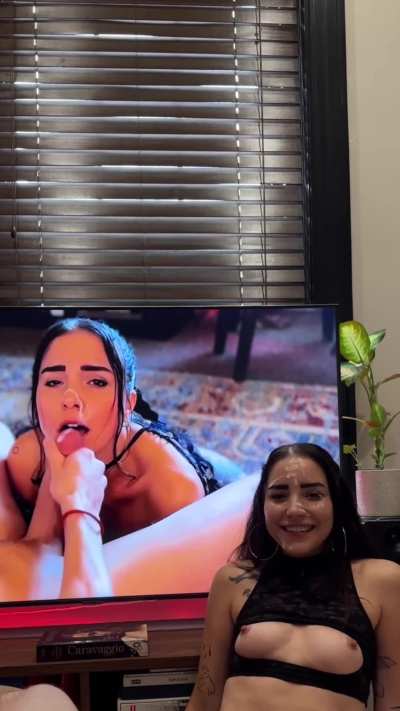 cum covered in front of my cumpilation 😈