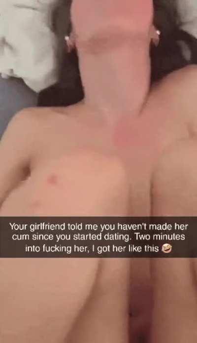 Clearly he knows how to pleasure your girlfriend