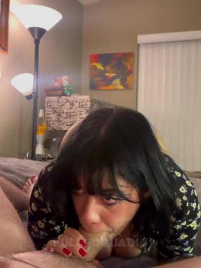 Blowing bubbles on it