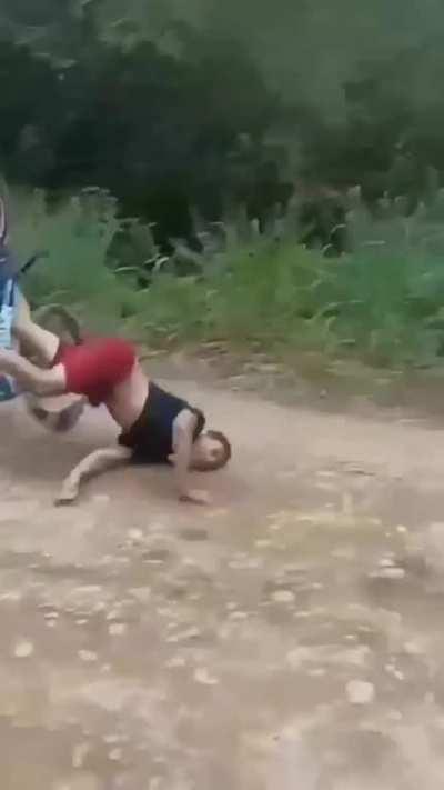 WCGW Attempting bicycle stunts