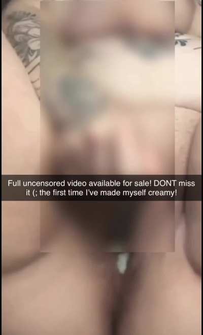 My first ever time creaming solo!