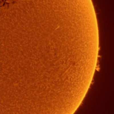90 minute timelapse of the Sun