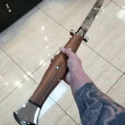 Switchblades are illegal in some states. So don't accidentally forget you're carrying this if you visit one.