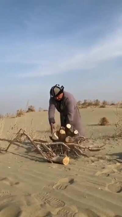 This Mongolian ice fishing technique dates back over 10,000 years and is done in temperatures as low as -22C/-7.6F.