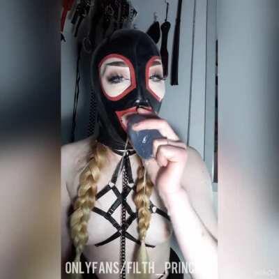 latex 10” throat fuck