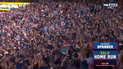 [Highlight] George Springer first pitch swinging! Blue Jays up early!