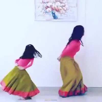 Adorable mom & daughter.