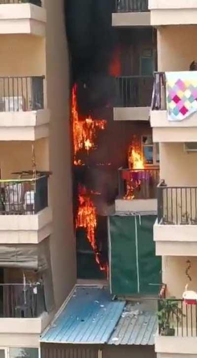 Fire breaks out in Gaur City's 14th Avenue society [Greater Noida]