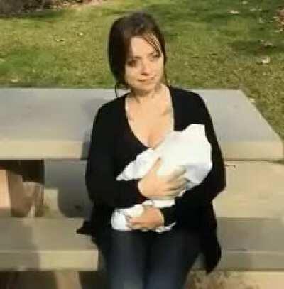 Suddenly breastfeeding in public ain’t half bad