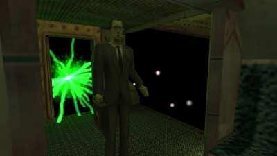 Adrian Shephard makes a new friend