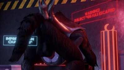 Breeder gets bred by an escaped subject (rekin3d)