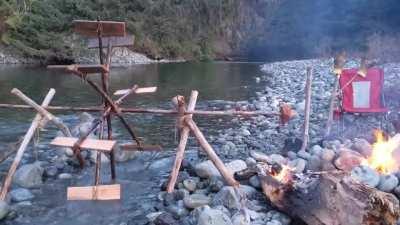 [OC] A Better Waterwheel Rotisserie