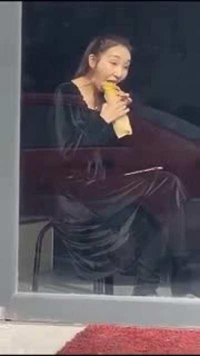 Honestly shocked that she could do that.