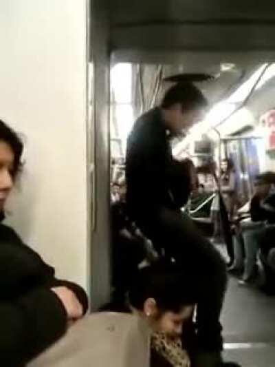 Energetic guy on guitar