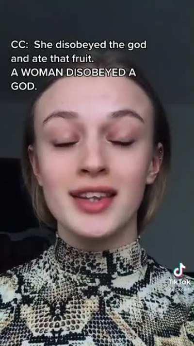 Are you forgetting the part where she was punished for it? Another stupid take from FDS