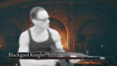 Blackgaol Knight when you first walk into his crib