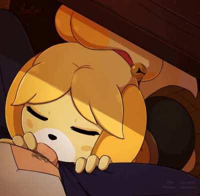 Isabelle sucking [F] (merunyaa)