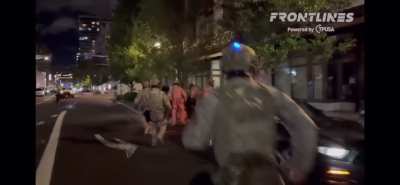 ICE agents in military gear are now jumping out of unmarked vans to disappear protesters in Portland, OR