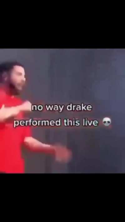 Drake the type of Ridiculous Richard to perform this live
