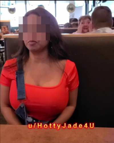 My big boobies at a local diner