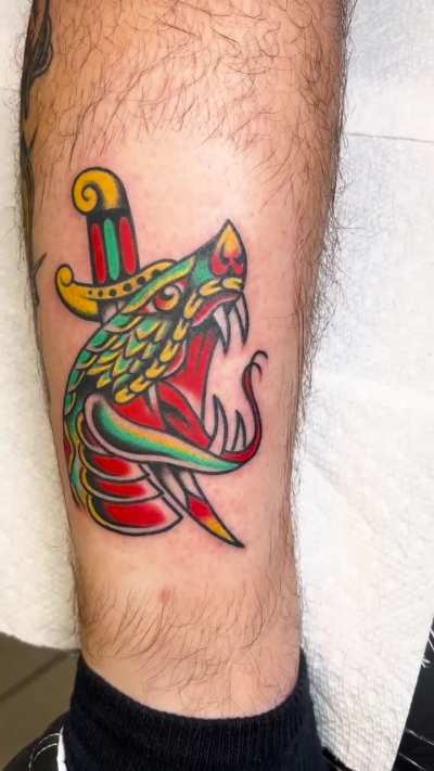 Snake head n’ dagger for Keith. Thanks for the trust bud!