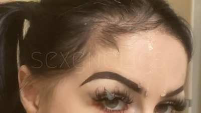 cute & cum covered ! 🤍