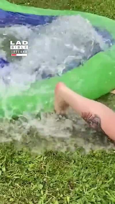 She knew she should’ve left this for the kids to have fun with