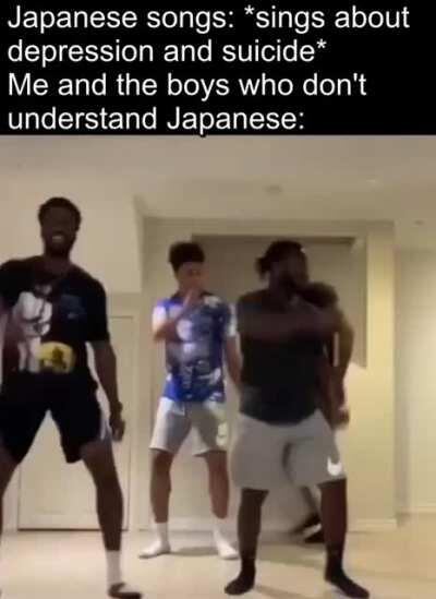 Well, at least I'm being depressed while enjoying the song