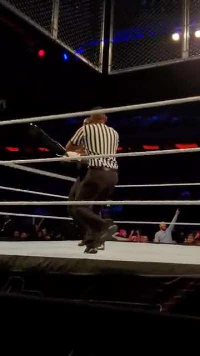 AJ Styles beats Omos at MSG by DQ after pulling out Eddie Gurrero chair spot