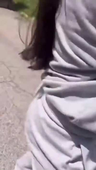 Upstanding citizen tries to stop a lady from drinking and driving.