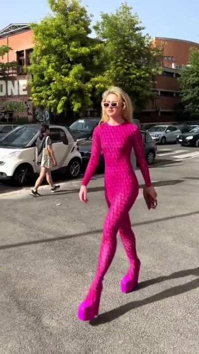 Pink Catsuit (Longer Version) - from Tiktok 07/21/23