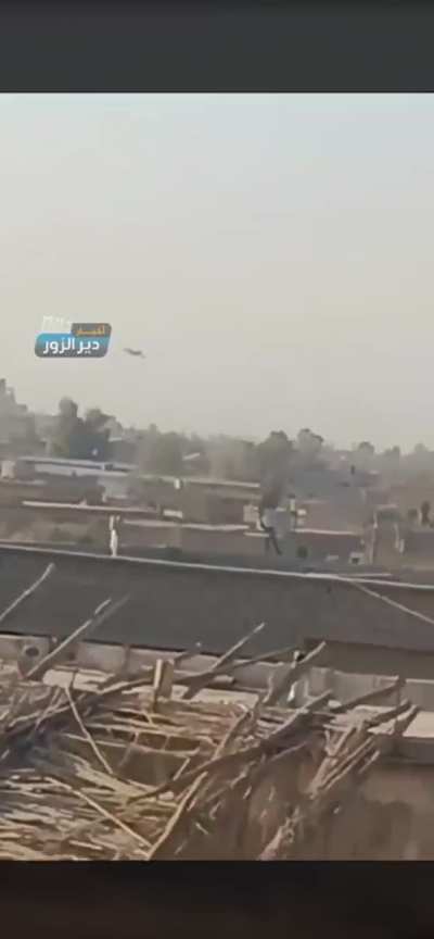 A-10 flying over and possibly engaging Iran backed and pro Assad forces in Syria 