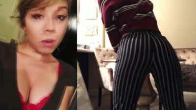 Jennette McCurdy giving us a great look at her tits and ass