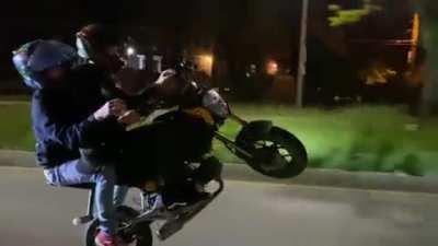 Heard someone say two up grom wheelies…