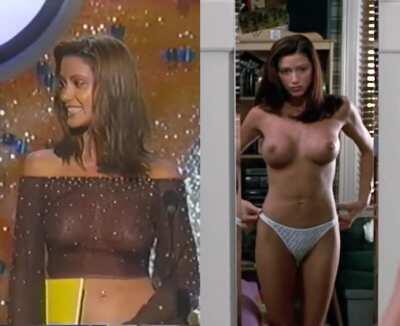 Shannon Elizabeth in American Pie and 2001 MTV Movie Awards.
