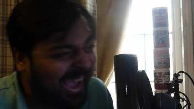 His laugh protects us from virus and malware