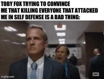 Talking to the home invader is not gonna work Toby.