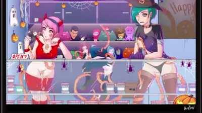 Female shopkeepers getting fucked by their tentacle customer again (Derpixon)