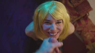 Let's watch anime and I'll let u cum all over my face