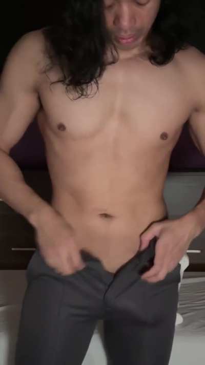 [Self] Fit Long-haired Asian Man with Abs Is Massaging You For Xmas, WYD?