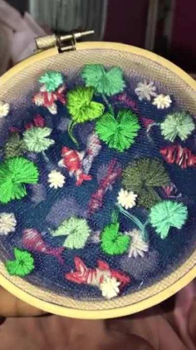 After seeing u/crazycatlady1919 u/M1ch00I koi ponds I HAD to make my own and I didn’t think I would be so proud of something so soon (thought my last project was my favorite but I think I already have a new favorite!)