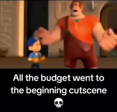 Ran out of budget for the wreck it Ralph game 