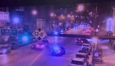 Check both ways before fleeing from police.