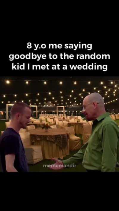 And we never met again